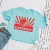 Simply Sage Market Strawberry Rays Boxy Crop Top - 2 of 4