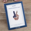 Anna-Kaci Flag Peace Sign Red White Blue Brooch Pin with Patriotic Gift Message Card & Envelope Jewelry Gifts - 3 of 4