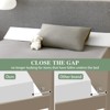 Inhand Bed Wedge Pillow for Headboard - Gray Bed Wedge Gap Filler, Bloster Triangle Headboard Pillow Queen Size Stop Losing Pillows from Mattress - 3 of 4