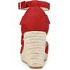 Allegra K Women's Closed Toe Espadrille Platform Wedges Heel Ankle Strap Sandal - 3 of 4