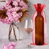 Unique Bargains Organza Drawstring Wine Bottle Wrapping Gift Bags 14.5" x 5.5" 20 Pcs - 4 of 4