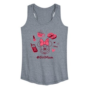 Women's - Disney - Girl Mom Minnie Graphic Racerback Tank - 1 of 4