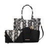 MKF Collection Iris Snake Embossed Women’s Tote Bag with matching Wristlet Pouch by Mia K - 2 of 4