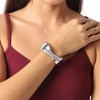 SOHI Women's Metallic Silver Twisted Bracelet - 4 of 4