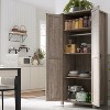 OKD 72" Farmhouse Decorative Storage Cabinets w/Hanging Rod & Adjustable Shelves - 3 of 3