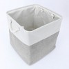REGALWOVEN Square Fabric Collapsible Storage Basket Bin with Handle for Shelves Closet - 3 of 4