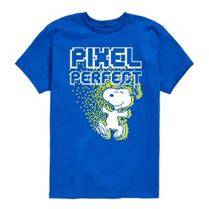 Boys' - Peanuts - Pixel Perfect Short Sleeve Graphic T-Shirt - 1 of 4