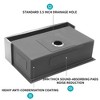 DOMETOUR 30 Farmhouse Sink Workstation - 30 Inch Kitchen Sink Stainless Steel 16 gauge Apron Front Kitchen Sink - 4 of 4