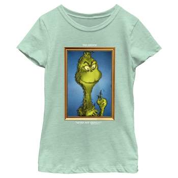 Girl's Dr. Seuss Framed Grinch Painting T-Shirt