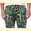 Marvel Mens' Comic Classic Character The Incredible Hulk Sleep Pajama Pants Multicolored - 3 of 4