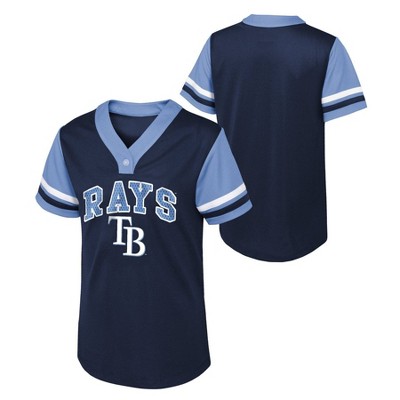 MLB Tampa Bay Rays Girls' Henley Jersey