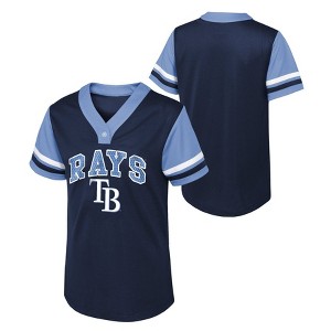 MLB Tampa Bay Rays Girls' Henley Jersey - 1 of 3