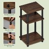 3-Tier End Table, Open Shelves Night Stand, Bedside Table, Toolless Assembly - 4 of 4