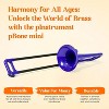 pInstrument Plastic Kids pBone Mini Trombone - Mouthpiece and Carrying Bag- Lightweight Versatile - 2 of 4