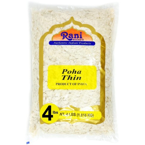 Poha Thin (flattened Rice) - 64oz (4lbs) 1.81kg - Rani Brand Authentic ...
