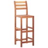 vidaXL Bar Stools 4 pcs Solid Acacia Wood - 2 of 4