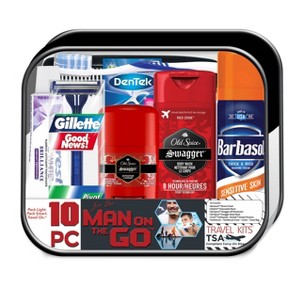 Convenience Kits International Men's Travel Bath and Body Kit - Trial Size - 10pc - 1 of 3