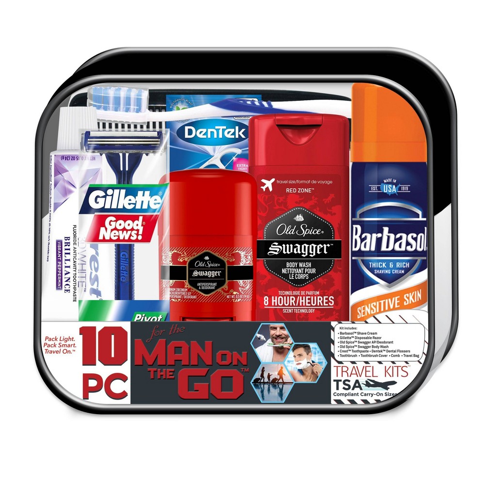 Photos - Shower Gel Convenience Kits International Men's Travel Bath and Body Kit - Trial Size