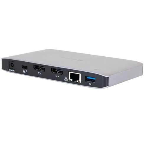 Monoprice Thunderbolt Dual Displayport Docking Station With Usb-c Mfdp Support For Non-thunderbolt 3 Devices, With Thunderbolt 3 Type-c Cable Target