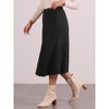 Allegra K Women's Autumn A-Line Stretchy Knit Long Sweater High Waist Skirt - 4 of 4