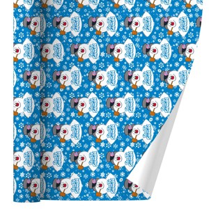 Frosty The Snowman Snowing Gift Wrap 30" x 72" - 1 of 4