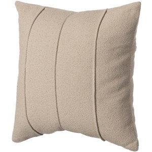 DEERLUX 16" Handwoven Cotton Throw Pillow Cover Flat Natural Design - 1 of 4