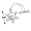 Tarleton State University Secondary Logo Metal Snowflake Christmas Tree Holiday Ornament - 3 of 3
