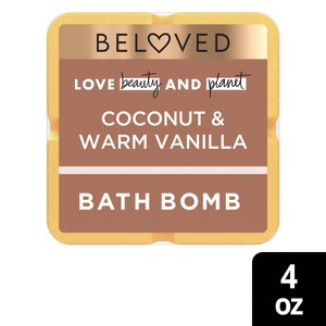 Beloved Coconut & Warm Vanilla Bath Bomb 4oz - 1 of 4