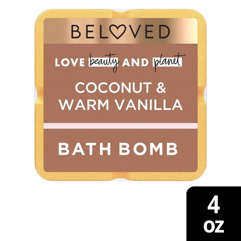 Beloved Coconut &#38; Warm Vanilla Bath Bomb - 1ct/4oz, 1 of 12