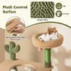 Tangkula 59" Cactus Cat Tree for Indoor Cats w/ Sisal Scratching Posts & Board Condo - 4 of 4