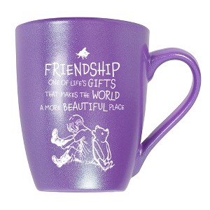 Elanze Designs Friendship One Of Life's Gifts World Beautiful Passion Purple 10 ounce New Bone China Coffee Cup Mug - 1 of 4