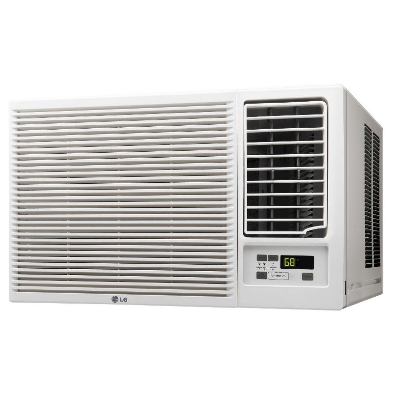 LG 7500-BTU 115V Window-Mounted Air Conditioner LW8016HR with 3-850 BTU Supplemental Heat Function - White, 2 of 4
