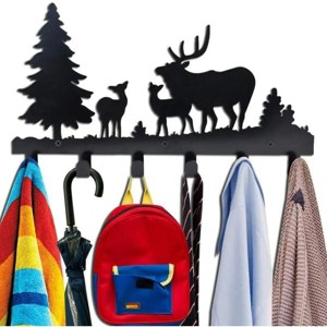 Chery Life Farmhouse Rustic Animal Coat Hook Rack ¨C Wall-Mounted, Cute Towel & Jacket Hanger for Entryway - 1 of 4