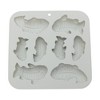 Unique Bargains Candy Mould 8-Cavity Koi Fish Candy Mould Hand Wash 6.38"x6.18"x0.94" 1 Pc - 3 of 4