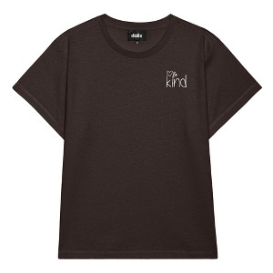Dalix Womens Be Kind Light Weight High Waisted Tee - 1 of 4