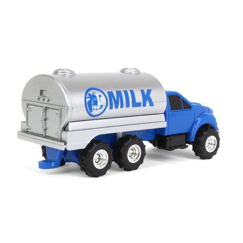 ERTL 1/64 Collect N Play Blue Tandem Milk Tank Truck, 47493, 3 of 5