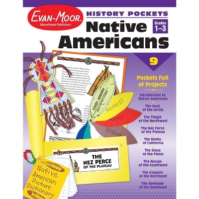 History Pockets: Native Americans, Grade 1 - 3 Teacher Resource - by  Evan-Moor Educational Publishers (Paperback)
