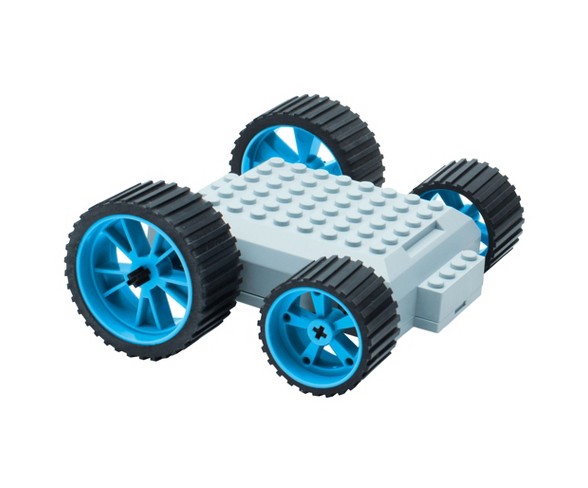 MeeperBOT 2.0 App-Controlled Brick Block Platform - Meeper Blue