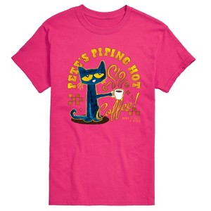 Men's - Pete the Cat - Piping Hot Coffee Short Sleeve Graphic T-Shirt - 1 of 4