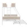NicBex Twin Over FULL Metal Bunk Bed with Full Length Guardrail&Ladder,Junoir Bunk Bed Platform with Large Under Bed Storage,250/350lbs Max - 4 of 4