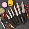 Dura Culina® 14 Piece Knife Set with Block, Chef Knife, Paring Knife, Utility Knife, Bread Knife, Steak Knife with Built in Knife Sharpener - 4 of 4