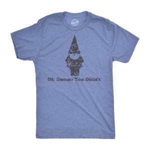 Oh Gnome You Didn't T Shirt Funny Pun Classic Quote Tee - Crazy Dog Men's T Shirt - 1 of 4
