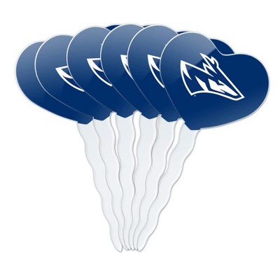 University of Nebraska at Kearney Primary Logo Heart Love Cupcake Picks Toppers Decoration Set of 6