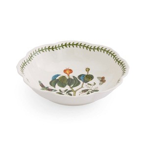 Portmeirion Botanic Garden Lotus Blossom Bowl - Manchineel Tree Design, Floral Porcelain Serving Bowl, 9" - Dishwasher & Microwave Safe - 1 of 4