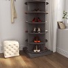 VYNXARIA Gray 360 Rotating shoe cabinet 6 layers - 3 of 4