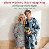 Tirrinia Women Printed Oversized Fleece Wearable Blanket Hoodie Sweatshirt Soft Cozy Gift Wife Woman - 3 of 4