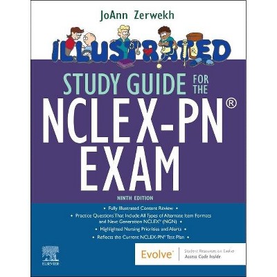 Illustrated Study Guide for the Nclex-Pn(r) Exam - 9th Edition by  Joann Zerwekh (Paperback)