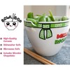 BOOM Bowl Bop Miso Happy Dinnerware Set | 16-Ounce Ramen Bowl, Chopsticks - 3 of 4