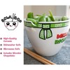 BOOM Bowl Bop Miso Happy Dinnerware Set | 16-Ounce Ramen Bowl, Chopsticks - image 3 of 4