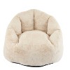 Sapphtopaz Comfy Bean Bag Chair with Memory Foam, Soft Lounger Bean Bag Sofa Bed with Backrest for Adults, Reading Couch for Living Room - 3 of 4
